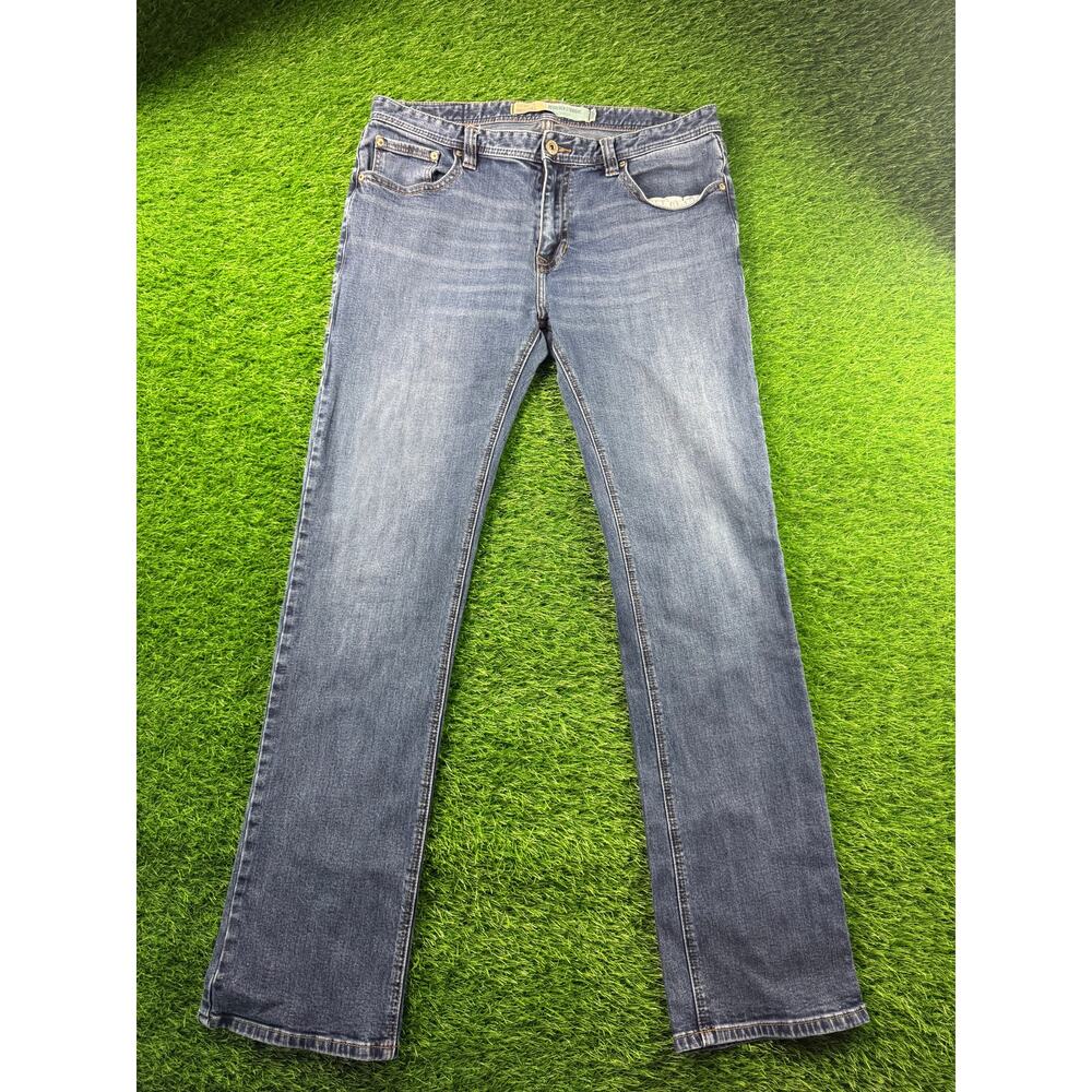 Rock & Roll Denim Mens Revolver Straight Jeans Dark Blue 38x36 Slim Straight Fit